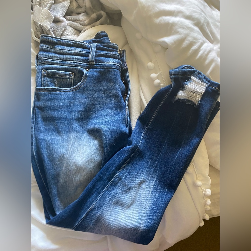 Dark wash jeans!